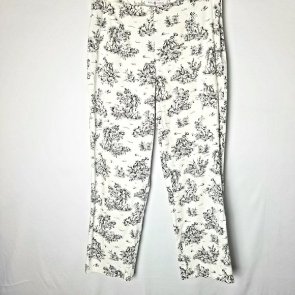 Real Clothes Romantic Art Print Cropped Pants - Picture 1 of 7